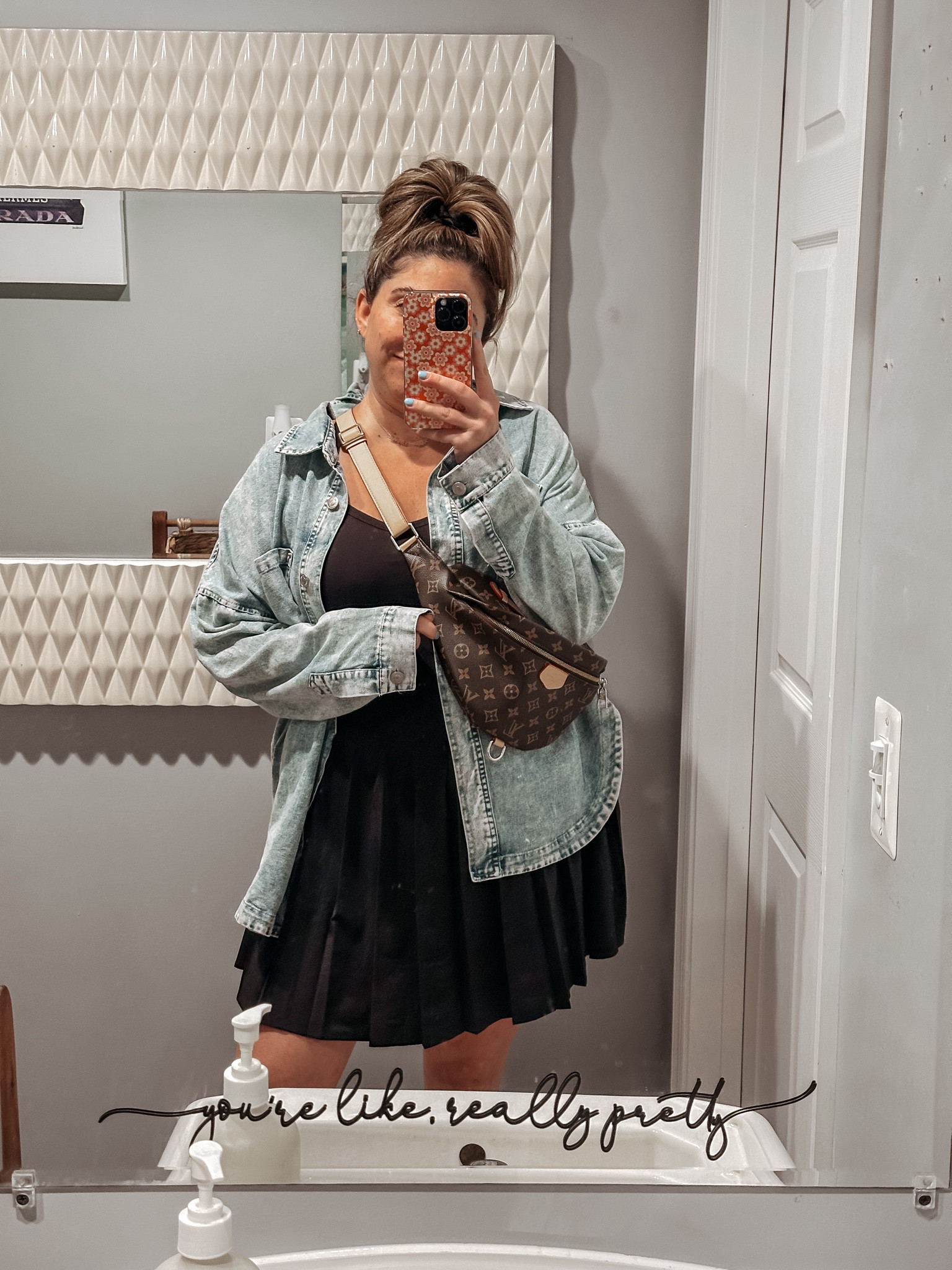 OOTD 
Tennis dress L / Jean shacket L 

#LTKSeasonal #LTKMidsize #LTKActive