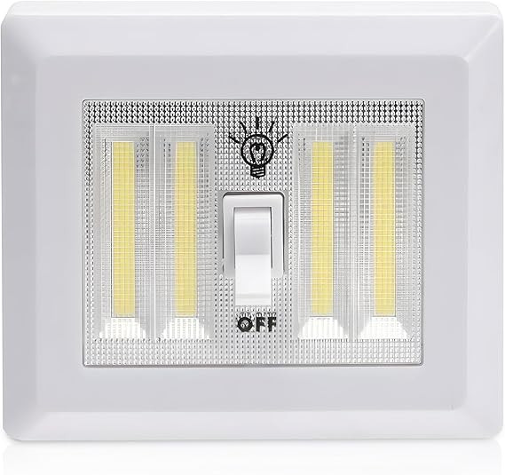 AlltroLite LED Closet Light Switch | 400 Lumen Wireless Battery Powered COB Night Light | Stick O... | Amazon (US)