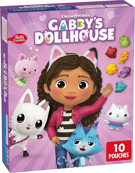 Gabby's Dollhouse Fruit Flavored Snacks, Treat Pouches, Gluten Free, 10 ct | Amazon (US)
