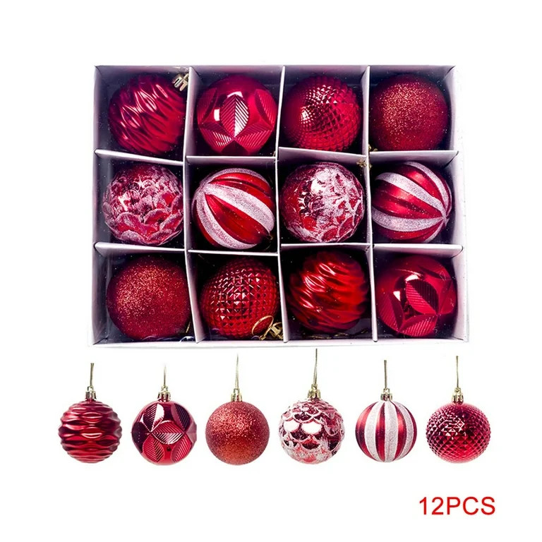 12pcs Christmas Tree Mini Hanging Baubles Decoration Ornament Small Christmas Tree Holiday Orname... | Walmart (US)