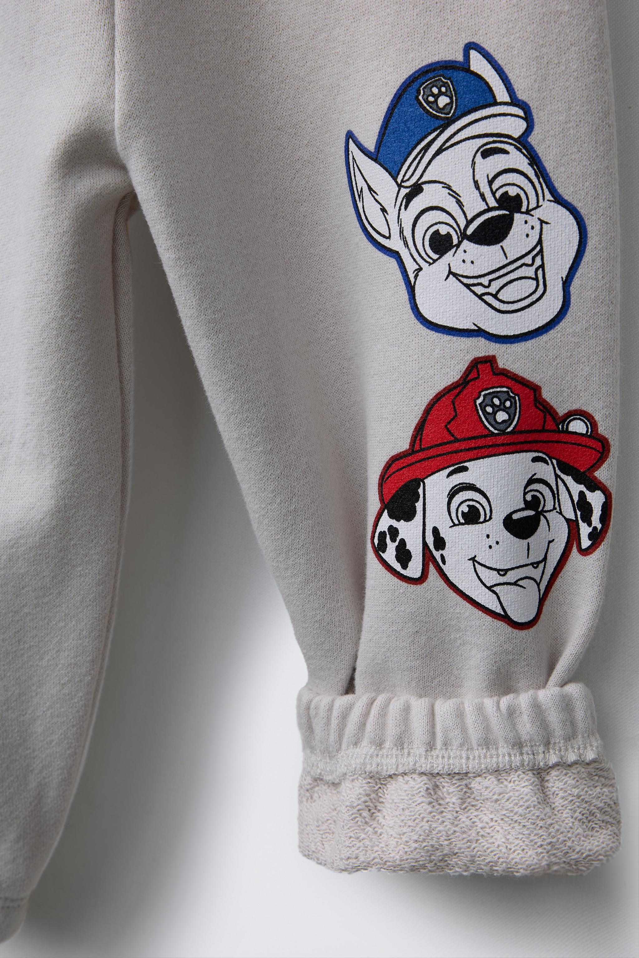 Jogger pants with elastic waistband and adjustable front drawstring. PAW PATROL™ print. | Zara US