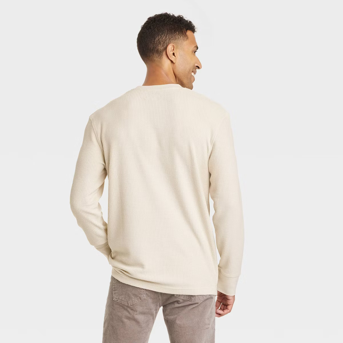Men's Long Sleeve Textured Crewneck Shirt - Goodfellow & Co™ | Target
