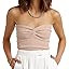 EFAN Womens Tube Tops Summer Twist Knot Front Knit Bandeau Strapless Ribbed Sleeveless Y2K Crop T... | Amazon (US)