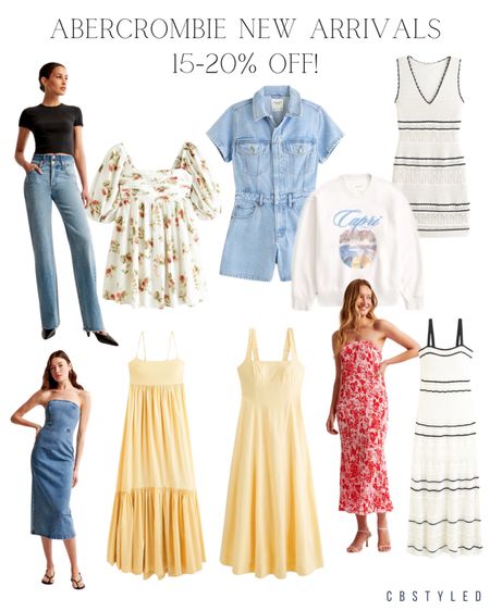 Abercrombie new arrivals for spring and summer! Currently 15-20% off! Outfit ideas for spring 

#LTKstyletip #LTKsalealert