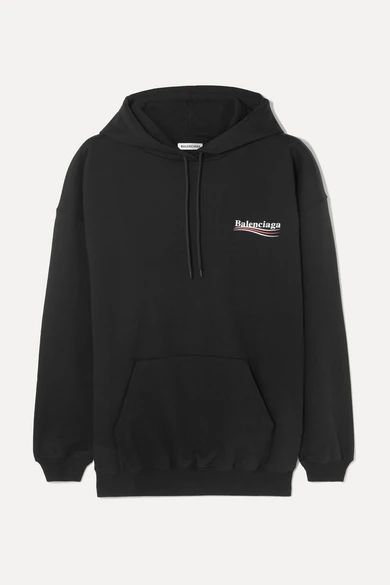 Balenciaga
				
			
			
			
			
			
				Oversized cotton-jersey hoodie | NET-A-PORTER (UK & EU)