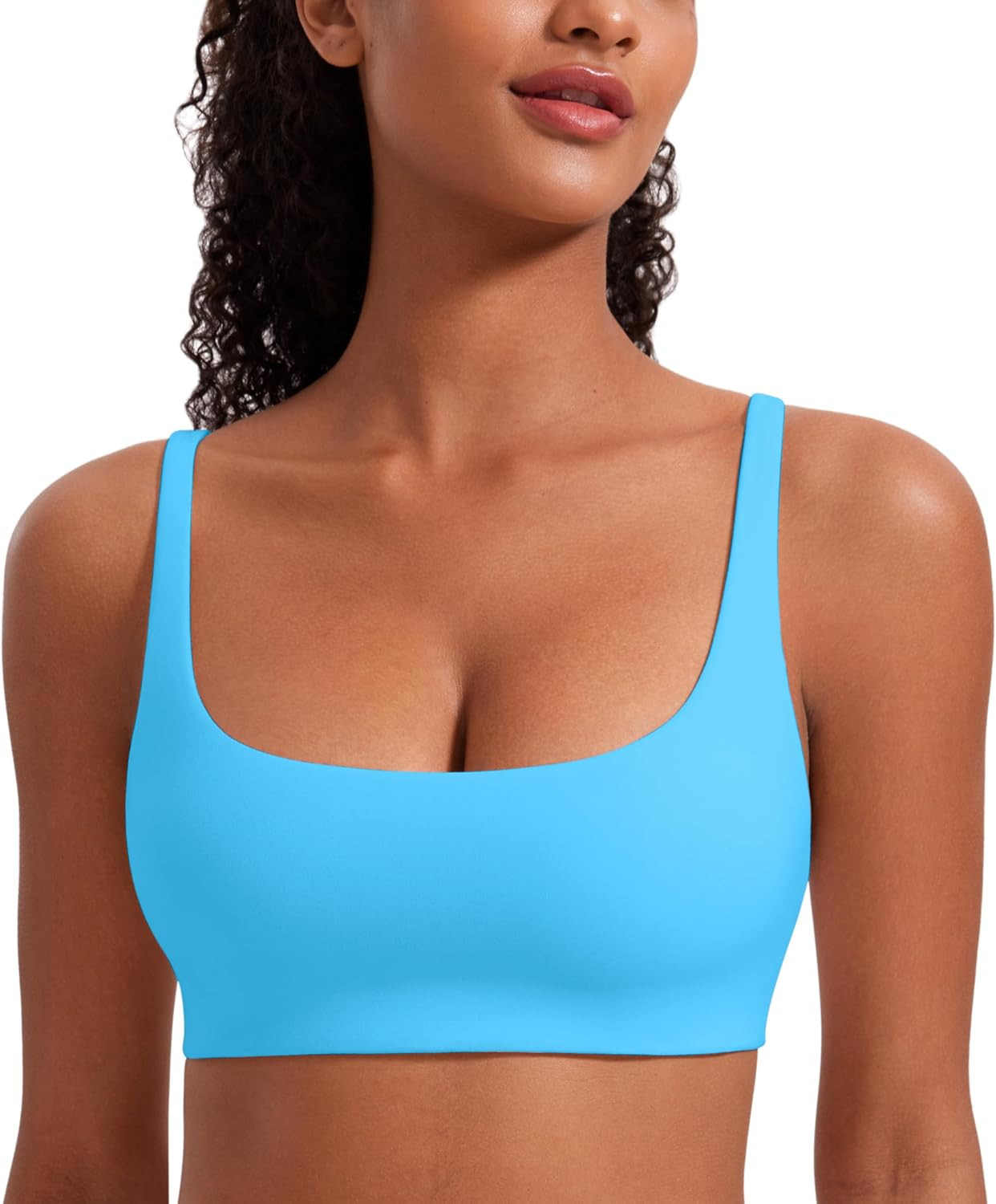 CRZ YOGA Butterluxe Square Neck Sports Bras | Amazon (US)