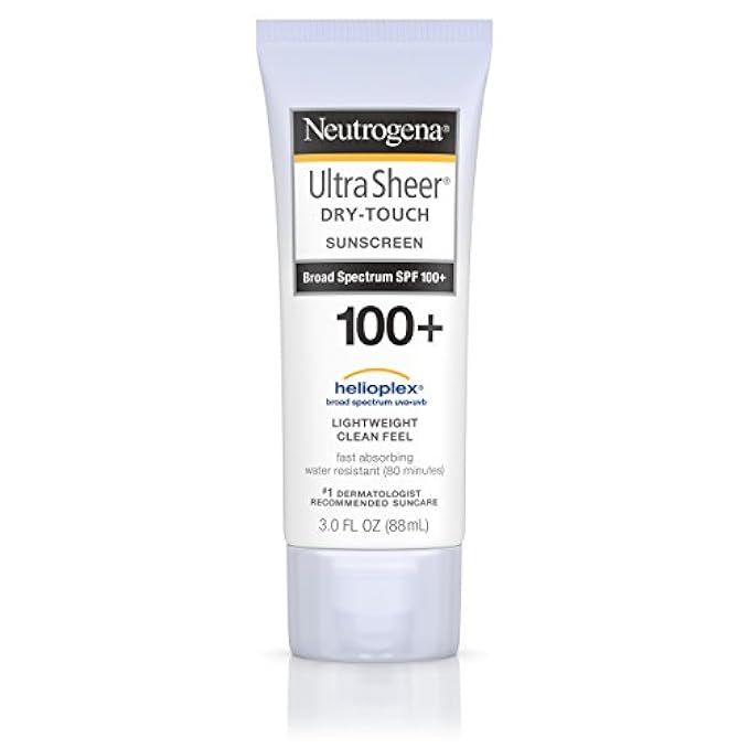 Neutrogena Ultra Sheer Dry-Touch Water Resistant and Non-Greasy Sunscreen Lotion with Broad Spectrum | Amazon (US)