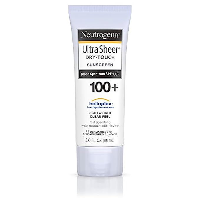 Neutrogena Ultra Sheer Dry-Touch Water Resistant and Non-Greasy Sunscreen Lotion with Broad Spectrum | Amazon (US)
