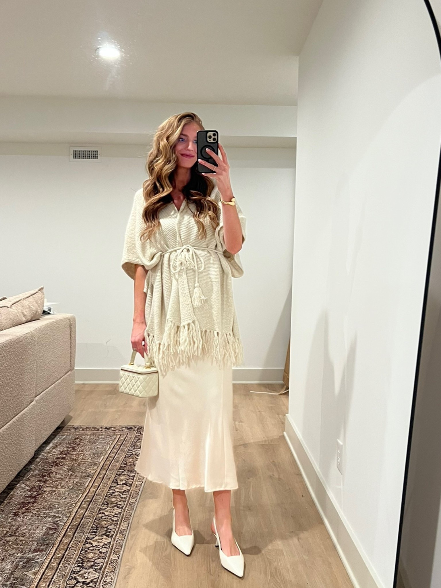 An easy dressed-up look I love 🤍
Sizing note: this Amazon skirt runs true to size with a stretchy waistband and is bump-friendly! 

#LTKTall #LTKBump #LTKgrwm