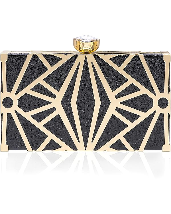 Milisente Gold Clutch Purses For Women Metallic Bridal Evening Clutch Bags Evening Formal Handbag... | Amazon (US)