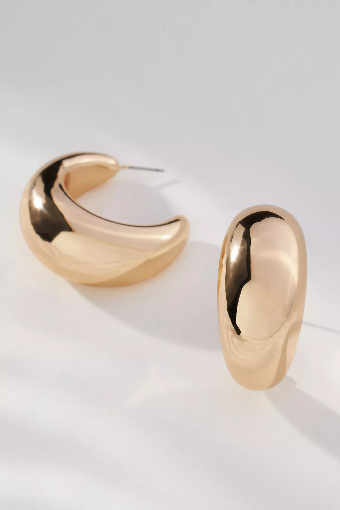 Chunky Crescent Hoop Earrings | Anthropologie (US)