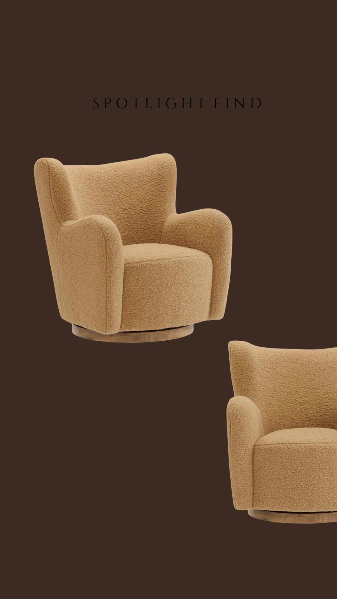 Modern Sherpa Swivel Chair! They are so trendy and high look for less😍

#LTKSaleAlert #LTKHome #LTKSpringSale