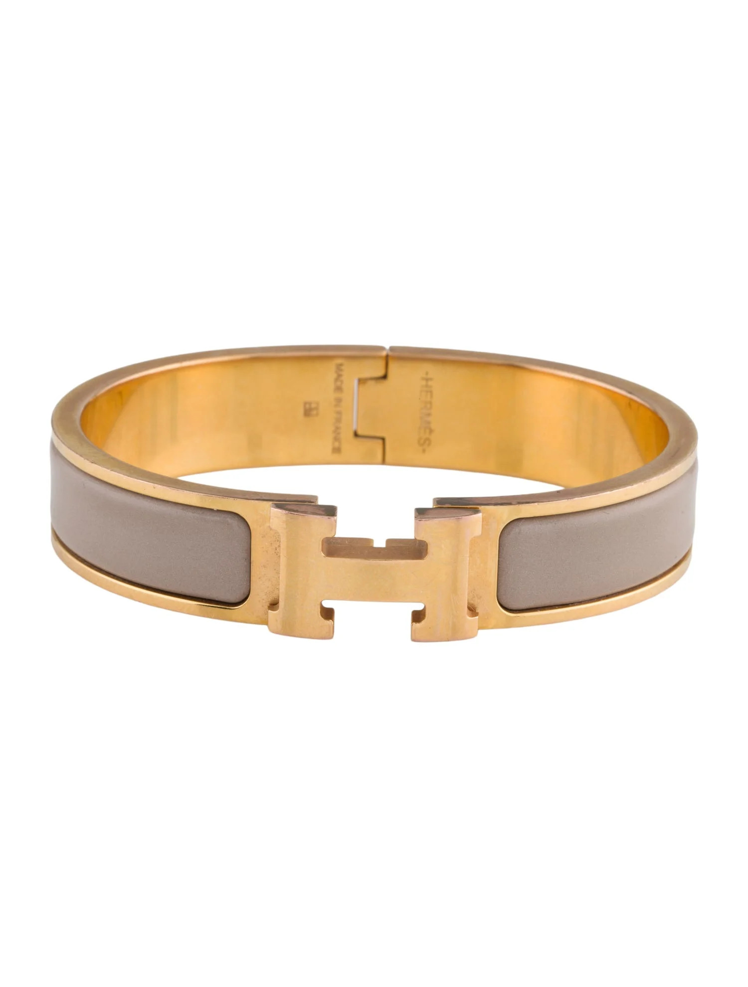 Clic H Enamel Bangle | The RealReal