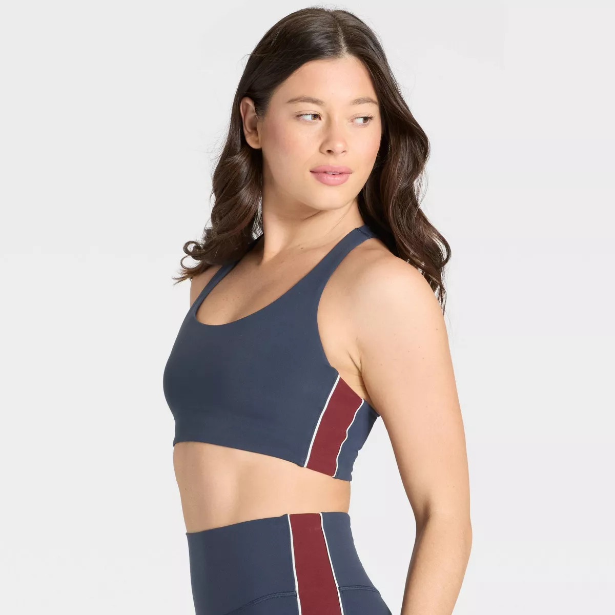 Women's Everday Soft Light Support Piped Longline Sports Bra - All In Motion™ | Target