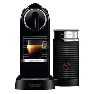 Nespresso Citiz Original Coffee and Espresso Machine with Aeroccino Milk Frother by De'Longhi, Black | Wayfair North America