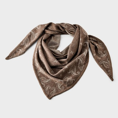Paisley Print Triangle Scarf - Universal Thread™ Cream | Target