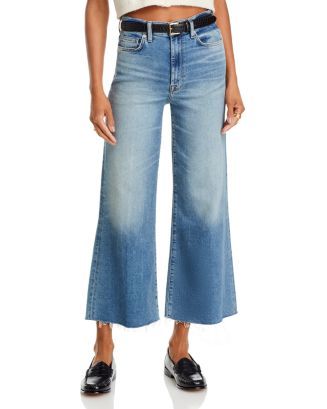 7 For All Mankind High Rise Cropped Jeans in Panorama Women - Bloomingdale's | Bloomingdale's (US)