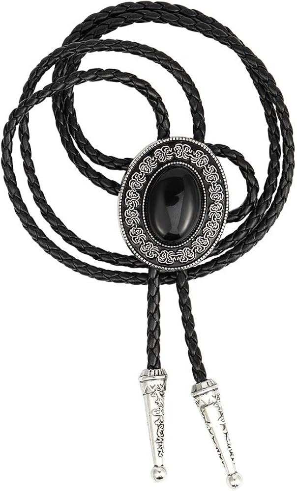 HUABOLA CALYN Bolo tie, Handmade Round Shape Western Cowboy Bola Tie | Amazon (US)