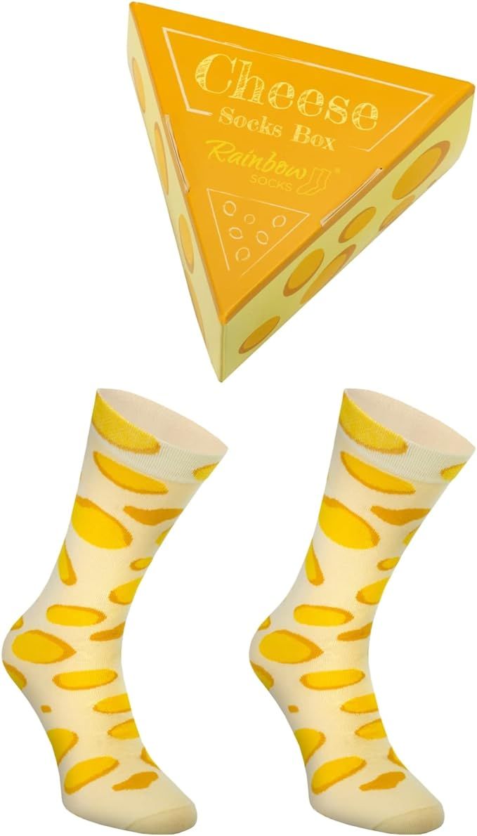Rainbow Socks - Women Men Funny Cheese Socks, Next Edition, Best Gift For All Occasion, Cotton, 1... | Amazon (US)