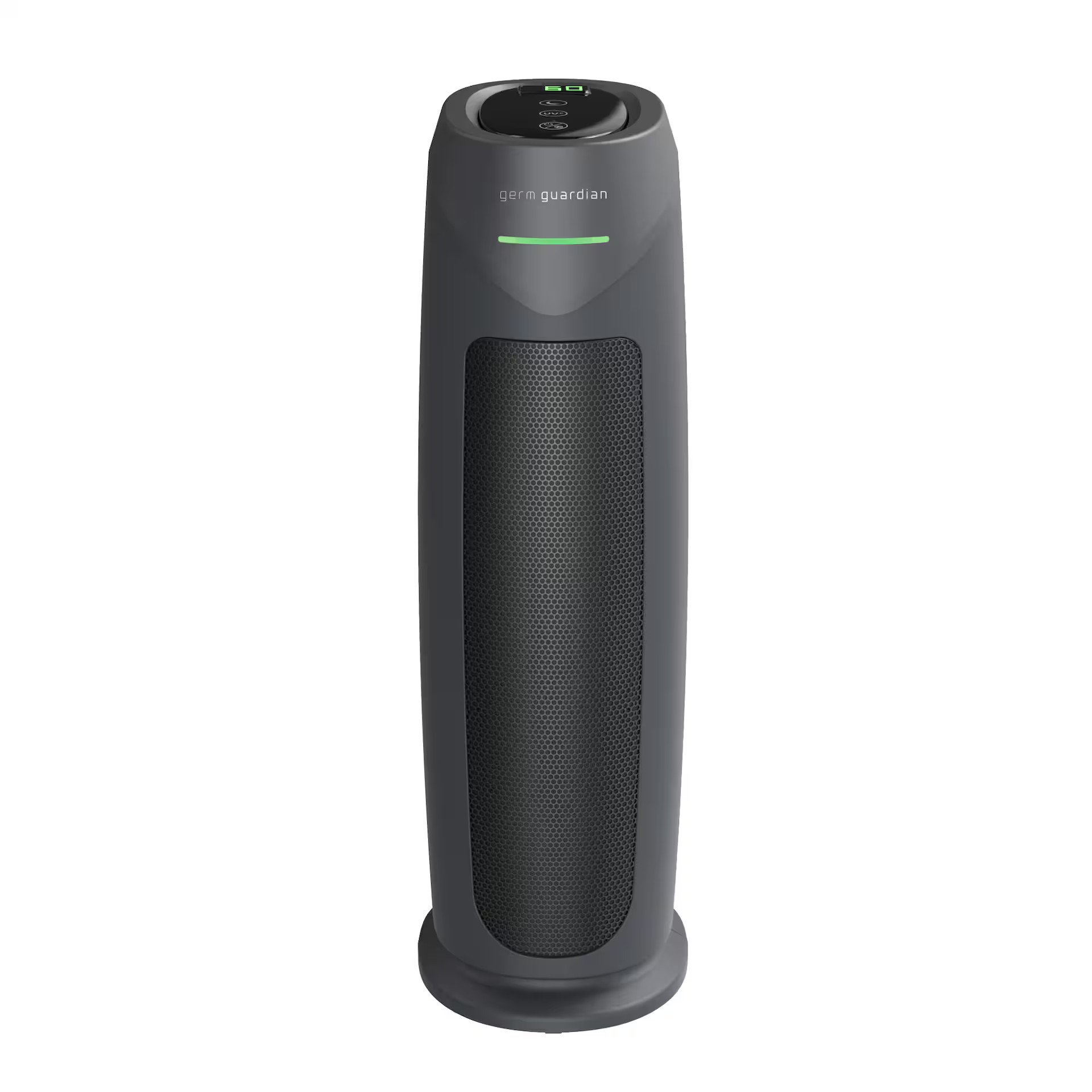 GermGuardian - 743 Sq. Ft. Tower Air Purifier with HEPA Pure Filter, Intellisense Air Quality Monitor, UV-C, AC4880G - Graphite | Best Buy U.S.