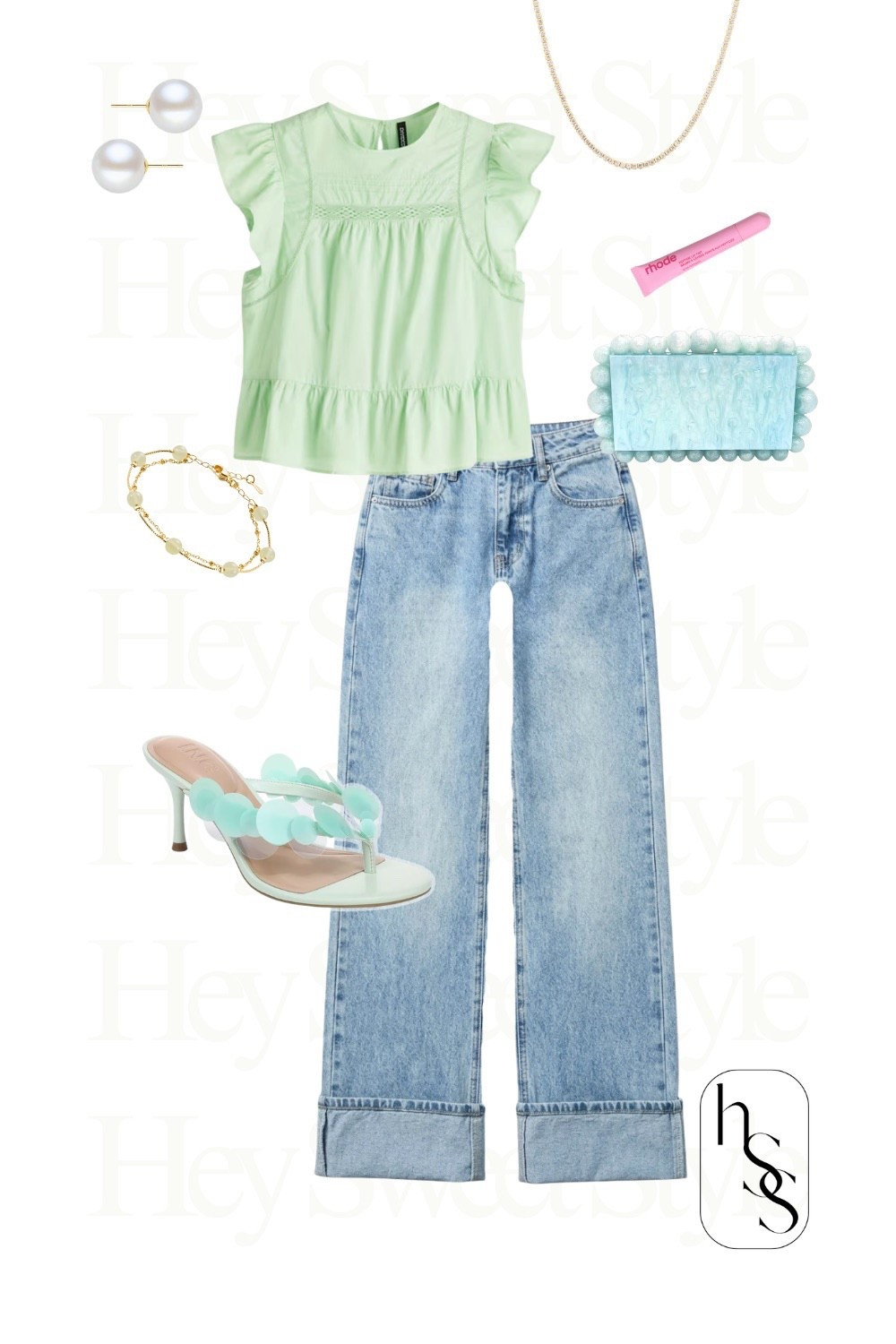 Key lime green + low rise denim 🍵 8 Pastel Spring Outfits 

#LTKootd