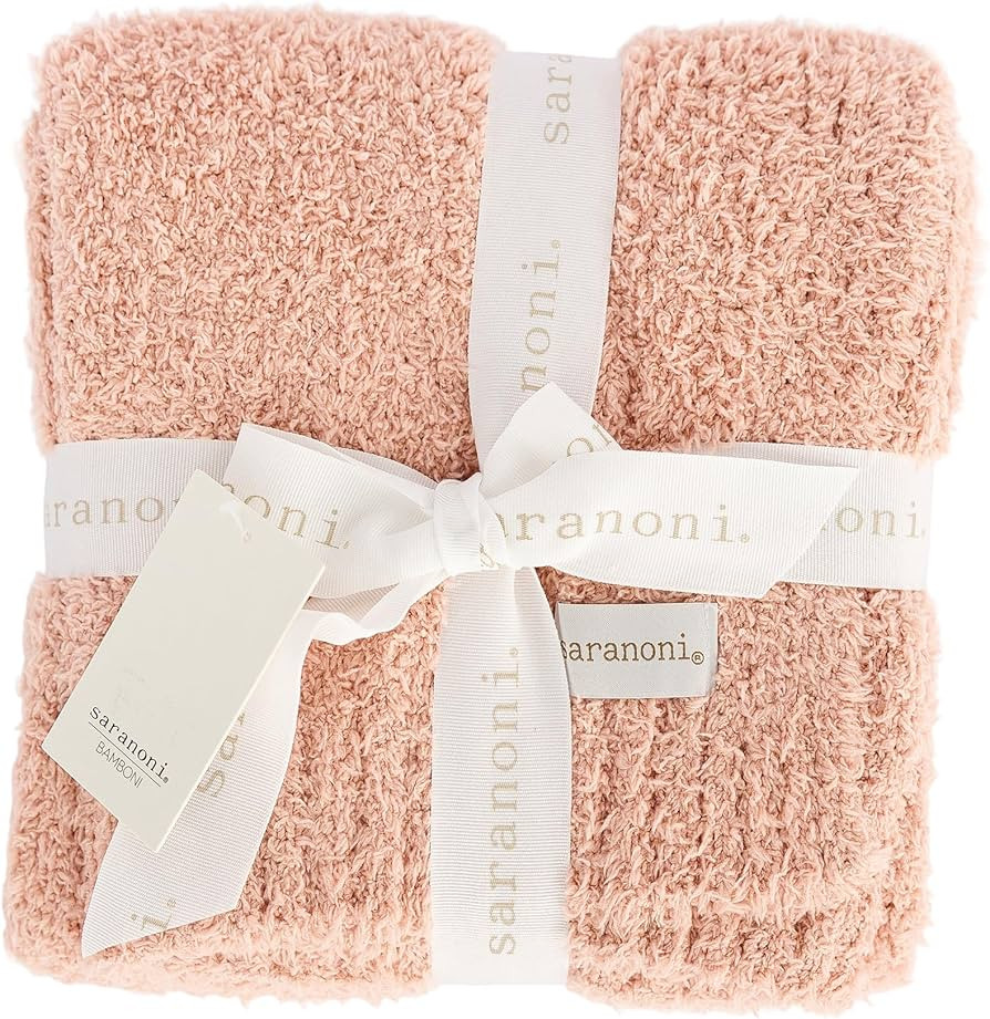 SARANONI Bamboni Luxury Baby Blanket | Cozy & Soft Plush Receiving Blankets | Perfect for Girls &... | Amazon (US)