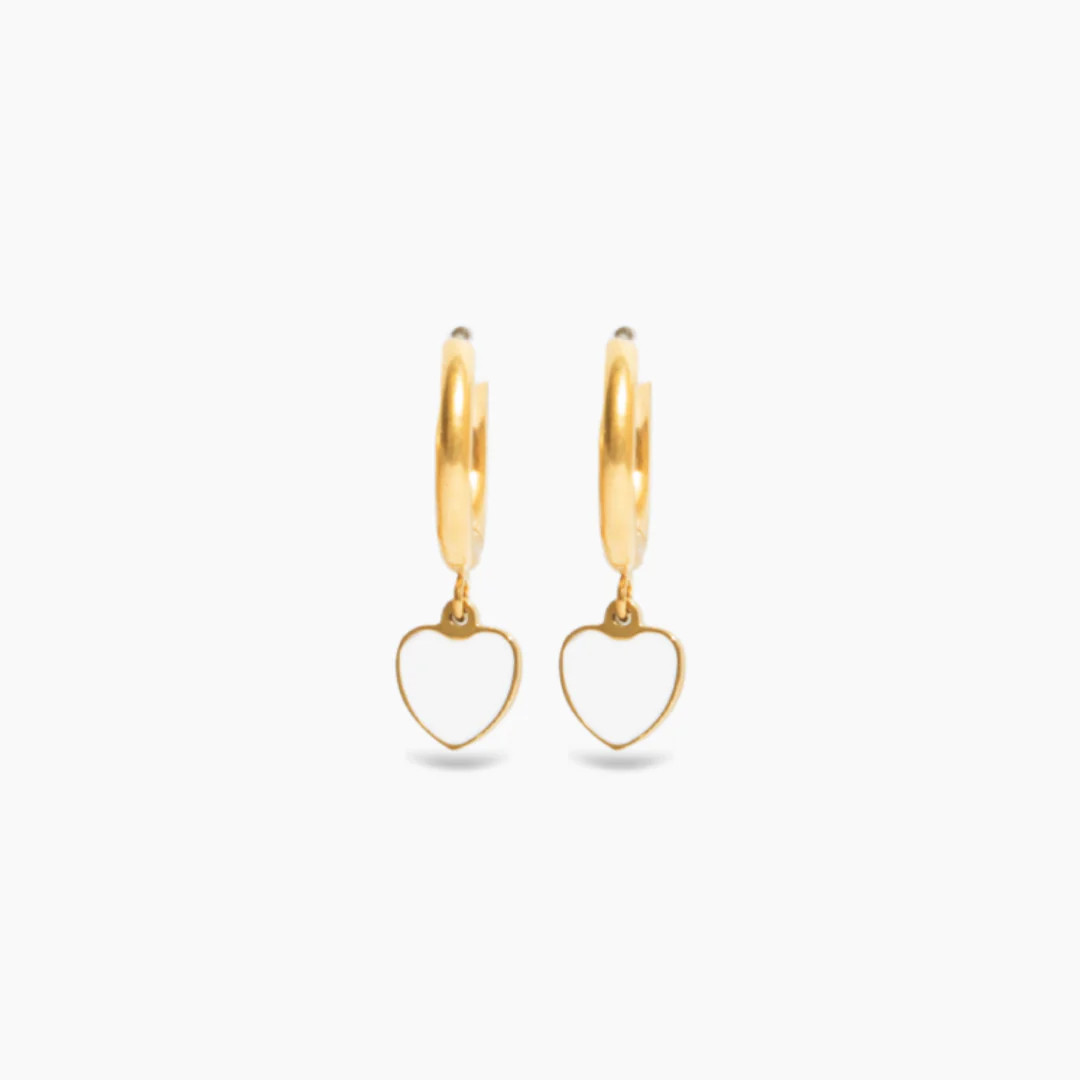 ava charm hoop earrings | Tini Lux
