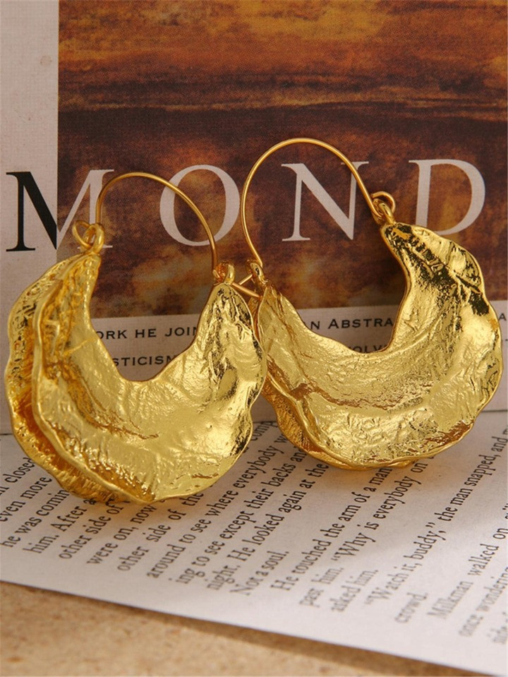 1pair Vintage Punk Water Drop Heavy Metal Alloy Earrings Jewelry For Women For Daily Decoration | SHEIN