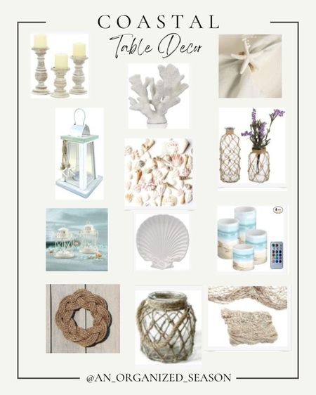 Get the feel of living by the ocean. Setup your own coastal tablescape with these fabulous finds. Shop with An Organized Season

#LTKSeasonal #LTKHome
