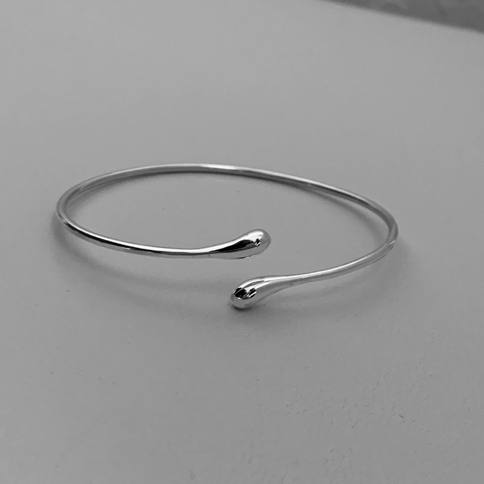 Sterling Silver Teardrop Bangle Bracelet, Silver Bangles, Silver Bracelets | eBay | eBay US