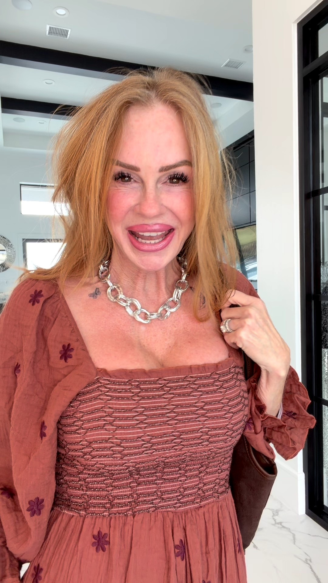 
Fall dress try-on 🍁
Wearing size —  Dress -Small Boots - 8
lightweight, comfy, and perfect for an easy elevated look.
Love how the chunky accessories complete the outfit!
#fallstyle #ltkfashion #amazonfinds #dressreview #styleover40