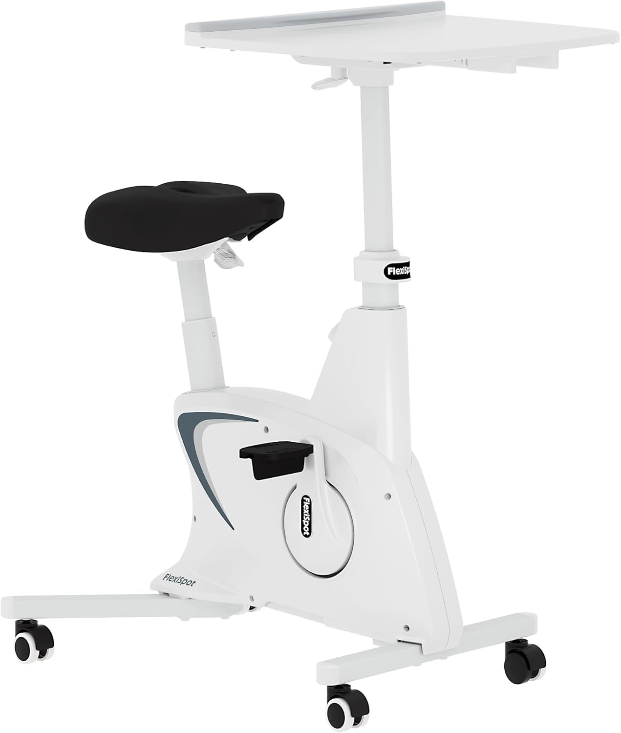 FLEXISPOT V9 Exercise Bike with 2D Desktop, Space Saving Under Desk Bike with Removable Desk, Stationary Bikes Indoor Cycling Bikes with 8 Level Resistance Upgraded Flywheel LCD Tracking | Amazon (US)