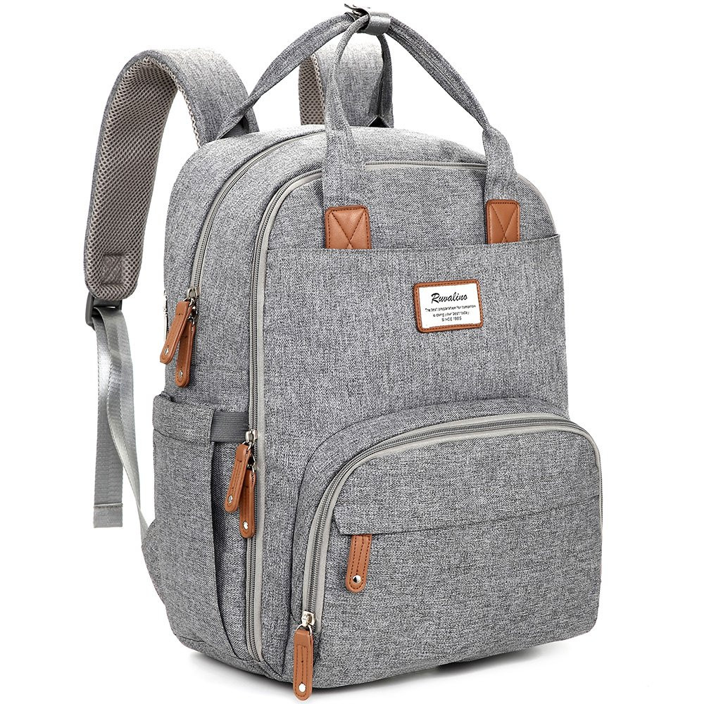 Diaper Bag Backpack, RUVALINO Multifunction Travel Back Pack Maternity Baby Changing Bags, Large ... | Amazon (US)