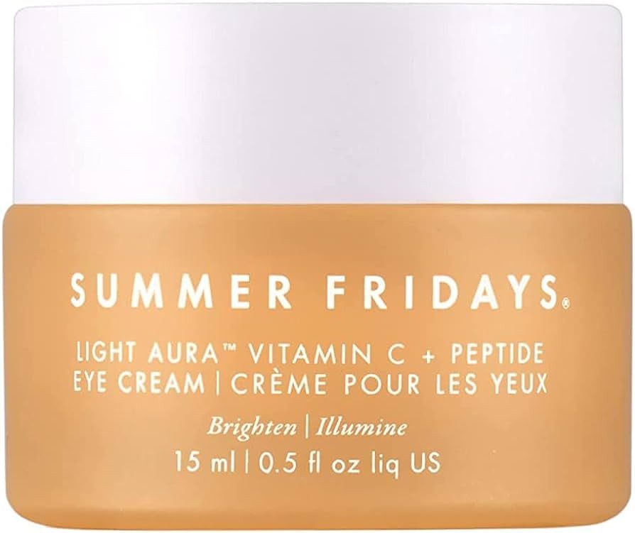 Summer Fridays Light Aura - Crema de ojos con vitamina C + péptido, iluminadora, tensora e ilumi... | Amazon (US)
