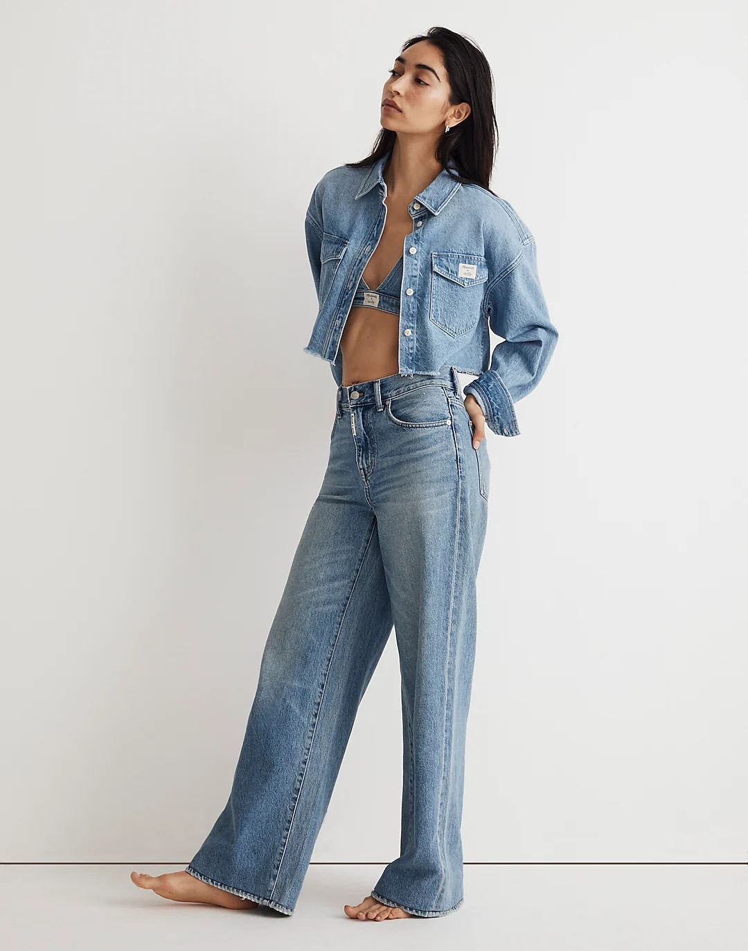 Madewell x Molly Dickson Low-Rise Baggy Wide-Leg Jeans | Madewell