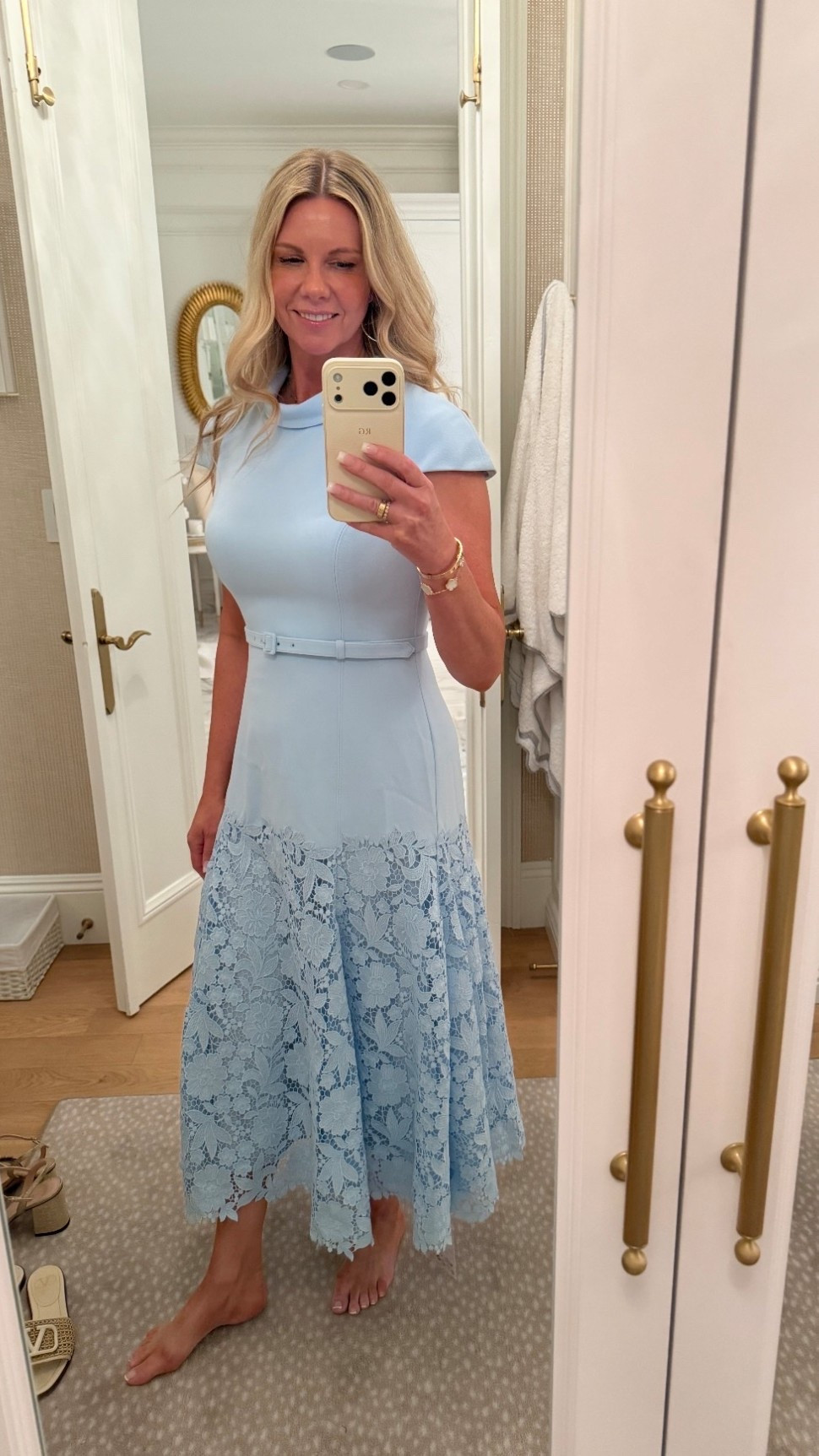 I’m wearing this gorgeous blue Self Portrait dress to my son’s wedding. Paired with these fun kitten heels and pearl earrings.

#LTKootd #LTKWedding