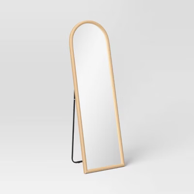 20" x 65" Arch Floor Mirror Natural - Threshold™ | Target