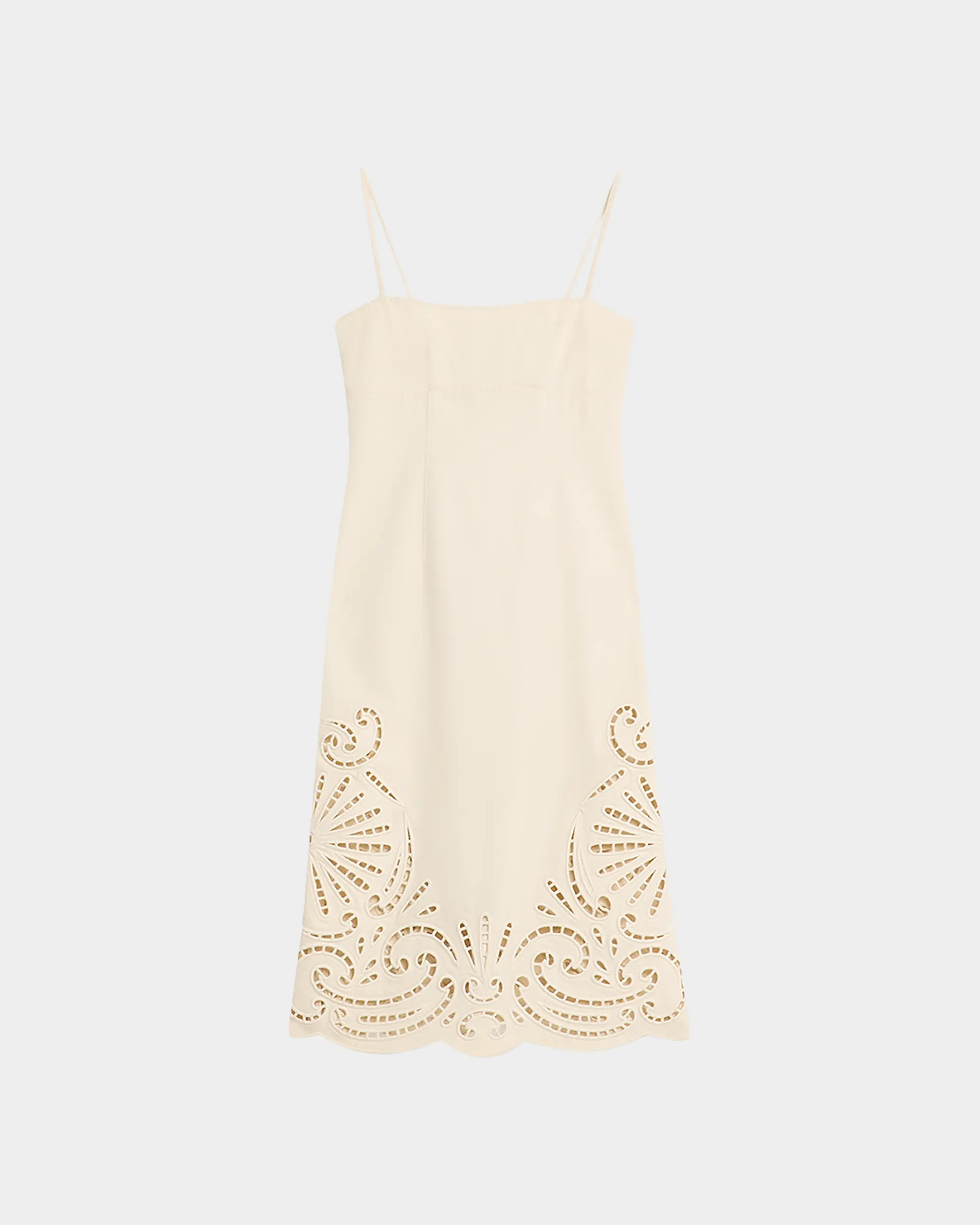The Jane Eyelet Denim Dress | Saks Fifth Avenue
