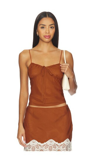 Bella Venice The Josephine Top in Burnt Orange. - size S | Revolve Clothing (Global)