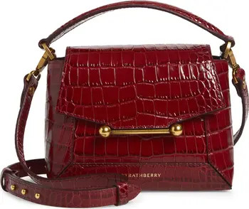 Nano Mosaic Croc Embossed Leather Handbag | Nordstrom