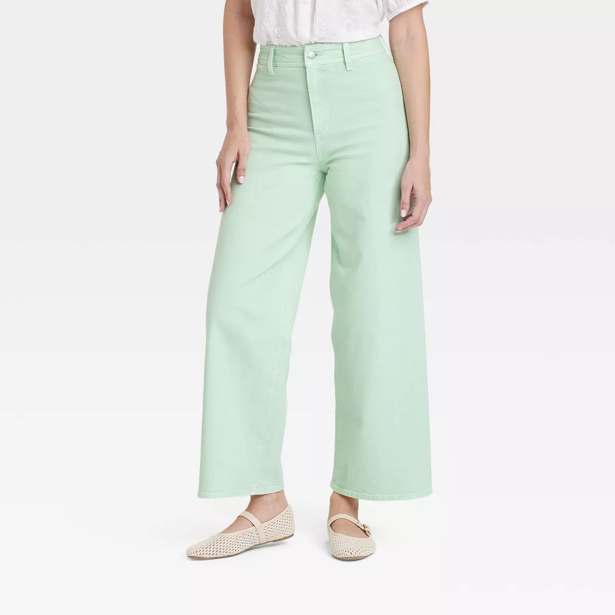 Women's High-Rise Sailor Wide Leg Ankle Jeans - Universal Thread™ | Target