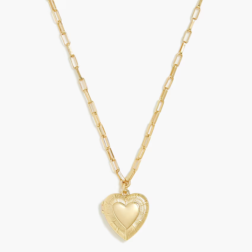 Heart locket necklace | J.Crew Factory