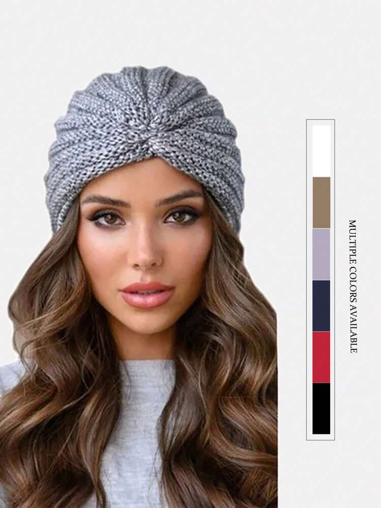 1pc Women's Knit Headscarf Hat, Warm Beanie Cap For Everyday Use In Fall And Winter | SHEIN