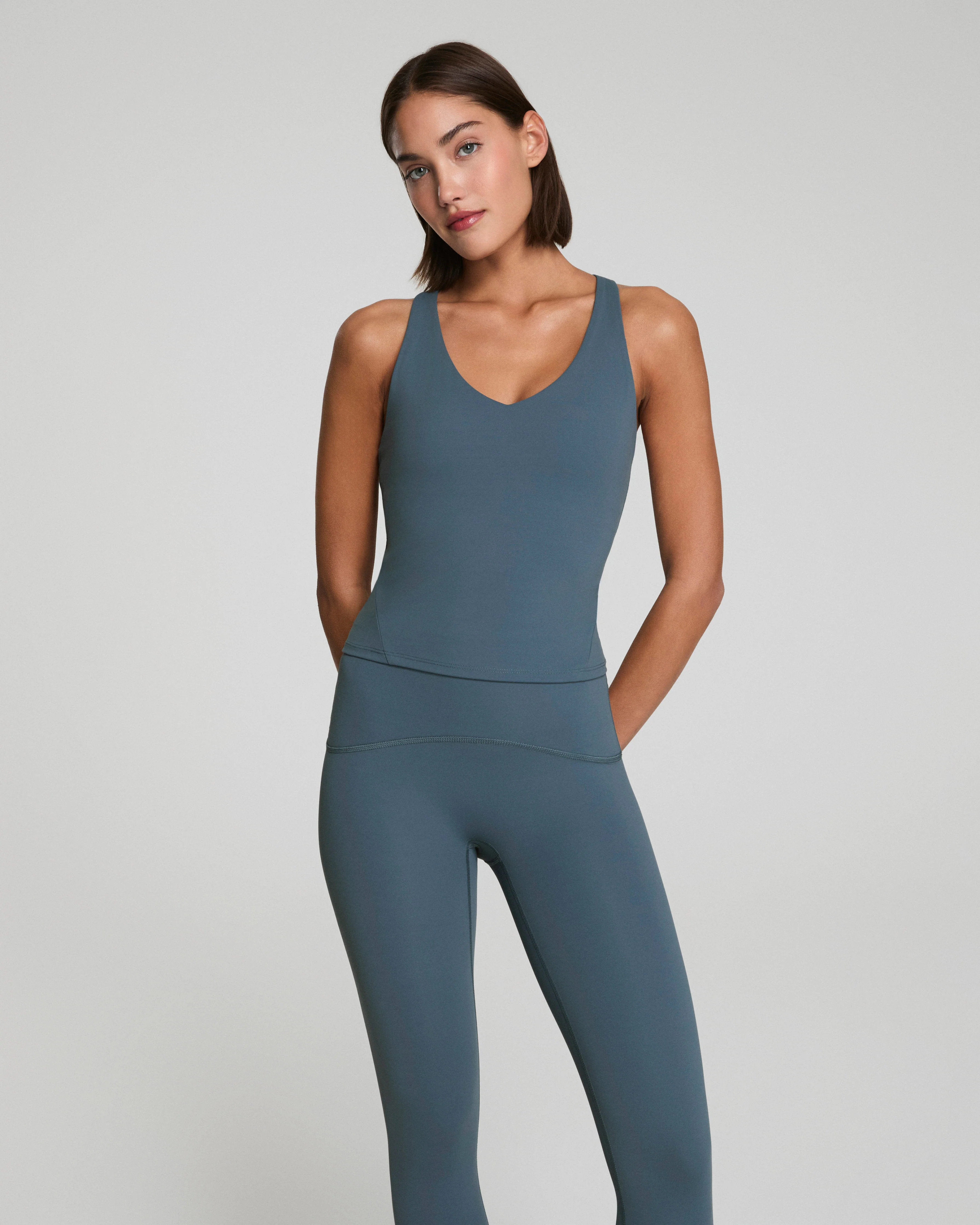 SPANX® Get Moving V-Neck Shelf Tank | Spanx