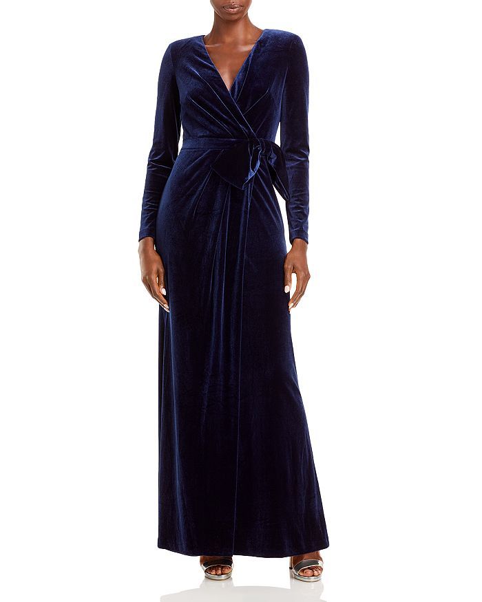 Long Sleeve Wrap Gown | Bloomingdale's (US)