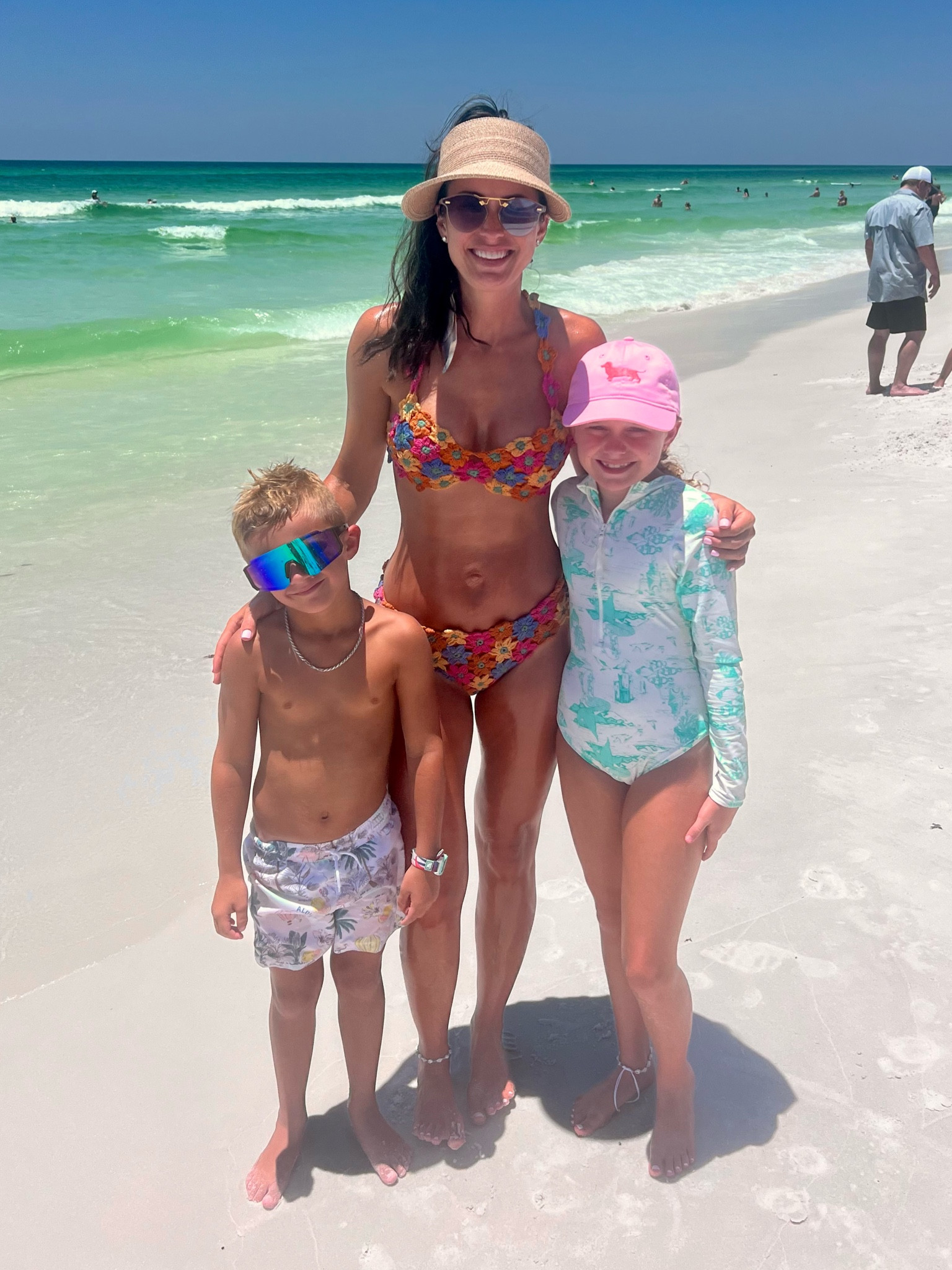 Beach riot beach outfit Janie and Jack swimsuits