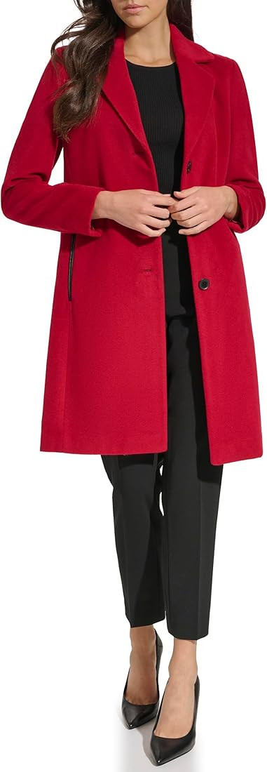 DKNY Women's Walker Wool Coat | Amazon (US)