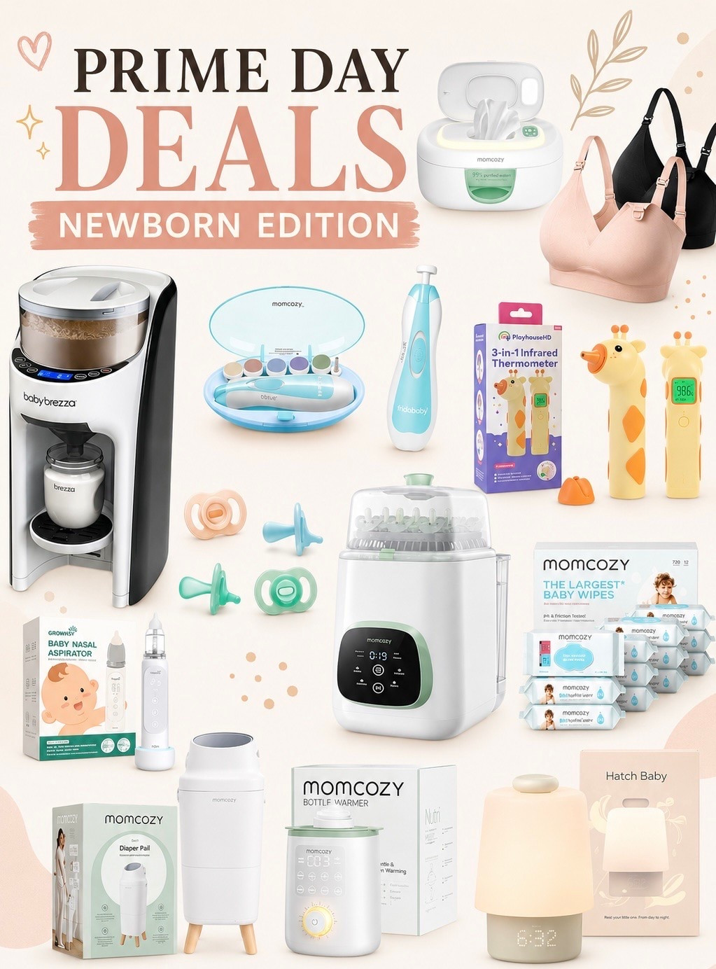 Prime Day Baby Deals 2026 | Newborn Must-Haves Every Mom Needs Before They Sell Out

Amazon Prime Day is the best time to stock up on newborn essentials before baby arrives. Shop the most-loved baby products including the Baby Brezza Formula Pro, Momcozy bottle warmer, bottle sterilizer, nursing bras, diaper pail, baby wipes, Hatch sound machine, baby thermometer, nasal aspirator, pacifiers, and more. Save money on must-have baby gear, registry favorites, postpartum essentials, and newborn necessities before these Prime Day deals end.

#LTKmomlife #LTKBaby