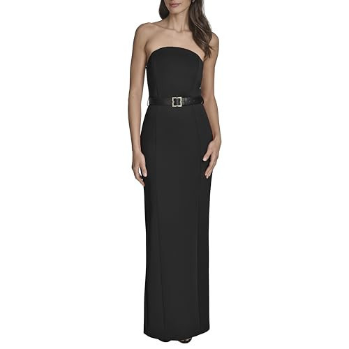 BCBG Women's Strapless Rounded Neckline, Black,0 | Amazon (US)