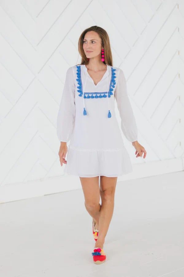 Tassel Front Flounce Dress | Sail to Sable